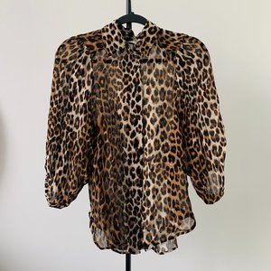 H&M Leopard Print Blouse